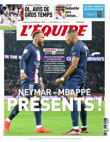 L'equipe - 28 Decembre 2022