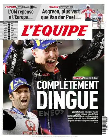 L'equipe du 05 Avril 2021