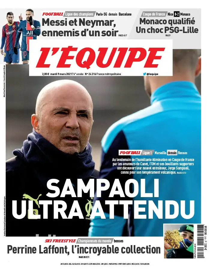 L'equipe du 09 Mars 2021