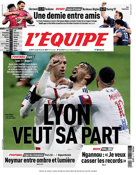 L'equipe du 12 Avril 2021