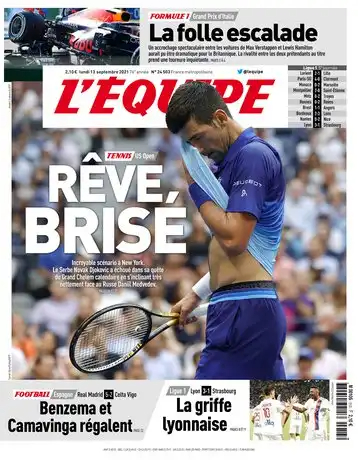 L'equipe du 13 Septembre 2021