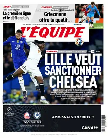 L'equipe du 16 Mars 2022