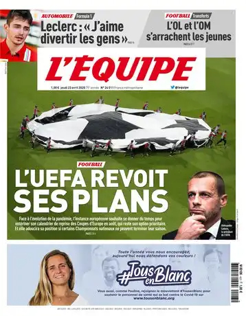 L'equipe du 23 Avril 2020