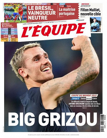 L'equipe du 29 Novembre 2022