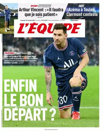 L'equipe du 29 Octobre 2021