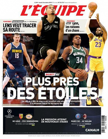 L’equipe du Mardi 24 Octobre 2023