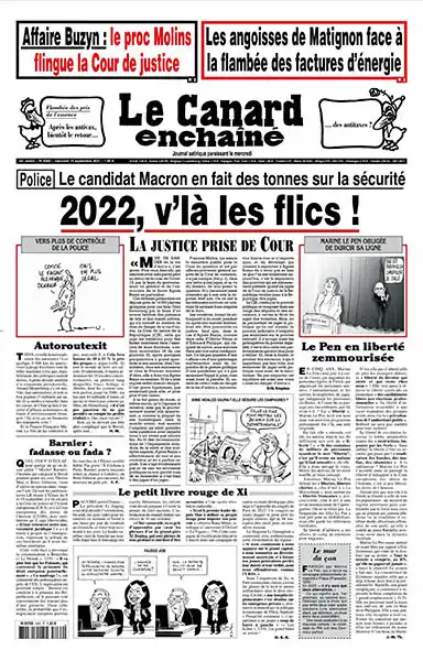 Le Canard Enchaîné - 15 Septembre 2021
