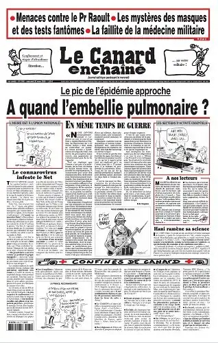 Le Canard Enchaîné N°5186 du Mercredi 01 avril 2020 2020