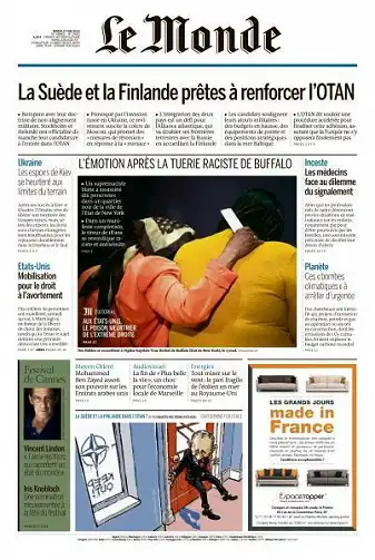 Le Monde du 17 Mai 2022