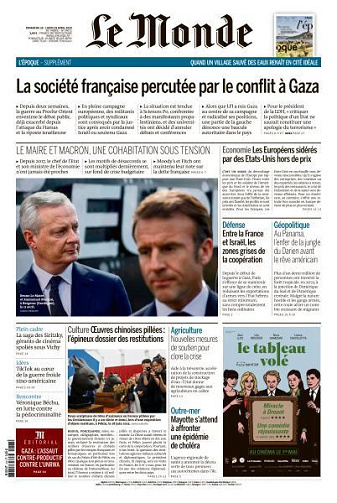 Le Monde du 28-29 Avril FRENCH PDF 2024