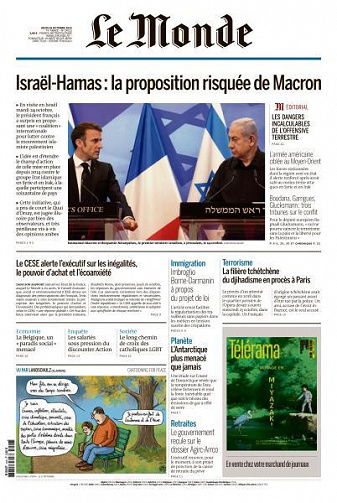 Le Monde du Jeudi 26 Octobre 2023