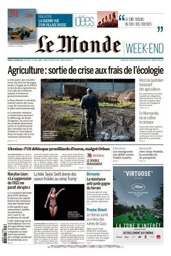 Le Monde du Samedi 3 Février 2024