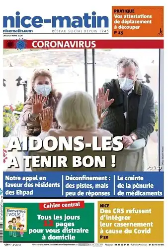 Nice Matin du jeudi 23 avril 2020